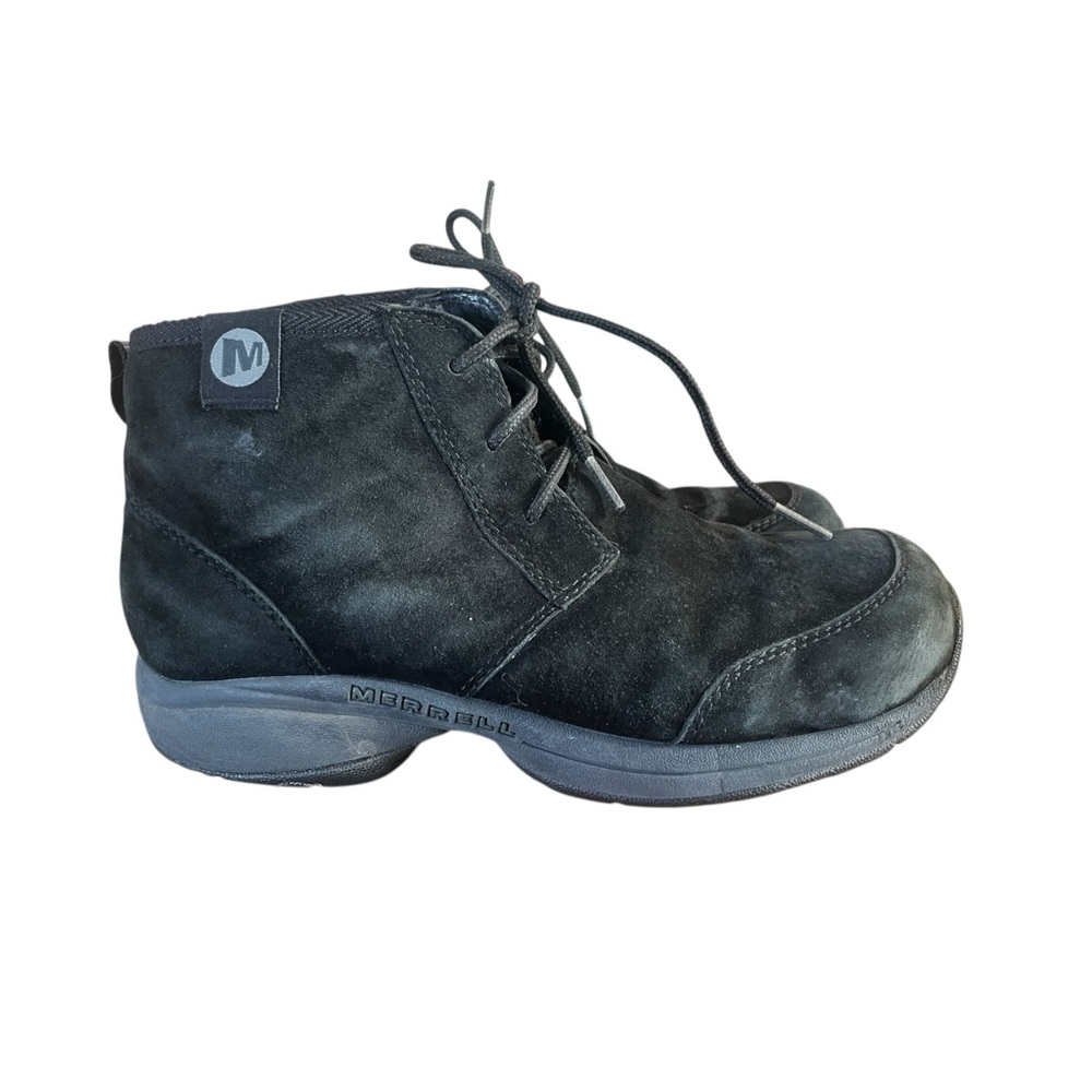 Merrell Primo Chill chukka Women’s Ankle Boots Black Suede Faux Fur Size 9